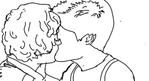 Larry-draw kiss